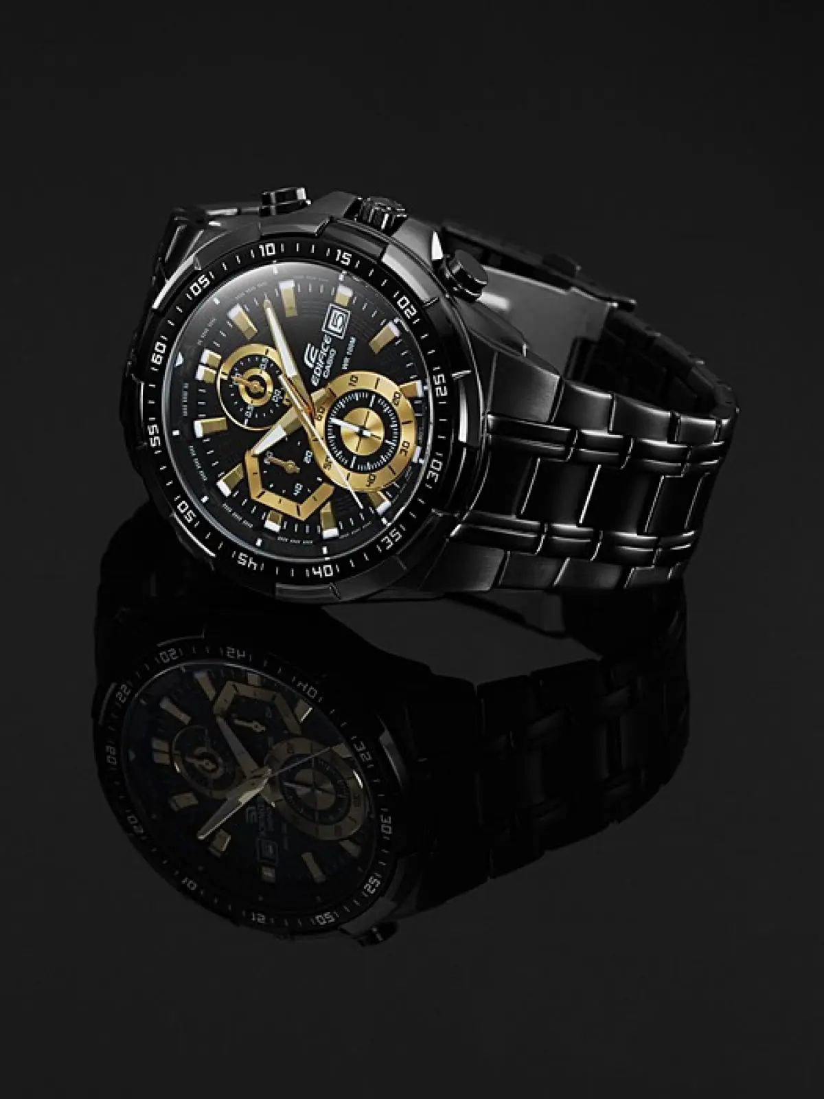 Edifice Full Black Metal Watch - Image 4