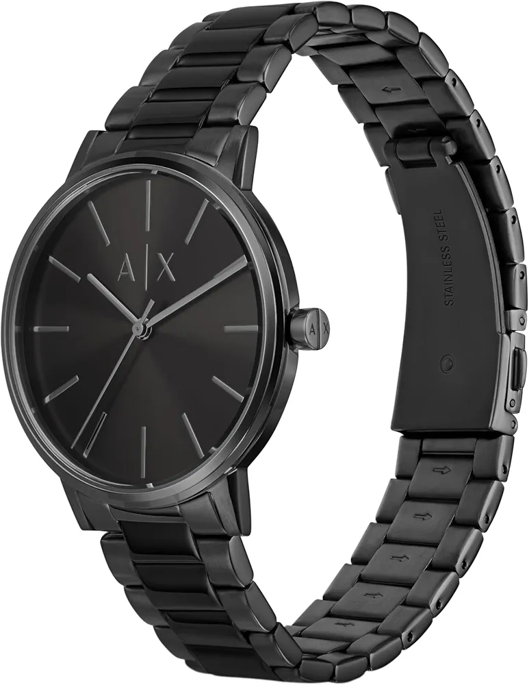 Armani Exchange Cayde Analog Black Dial and Band Stainless Steel Men's Watch-AX2701 - Image 2
