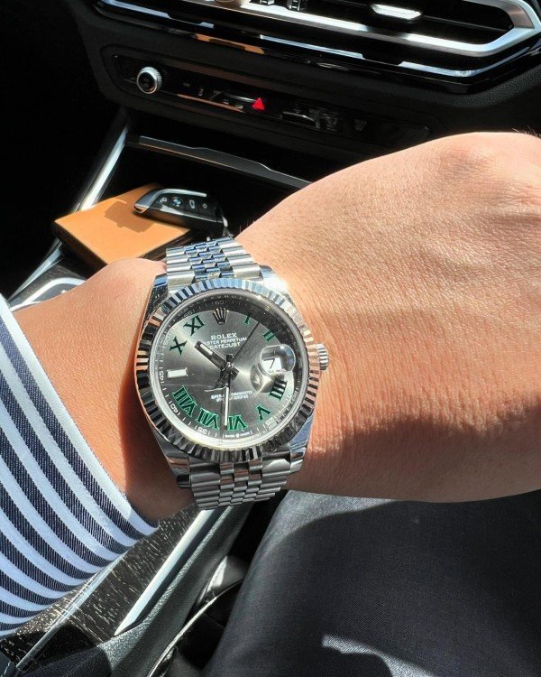 ROLEX DATE JUST ROMAN DAIL FULL SILVER - Image 3
