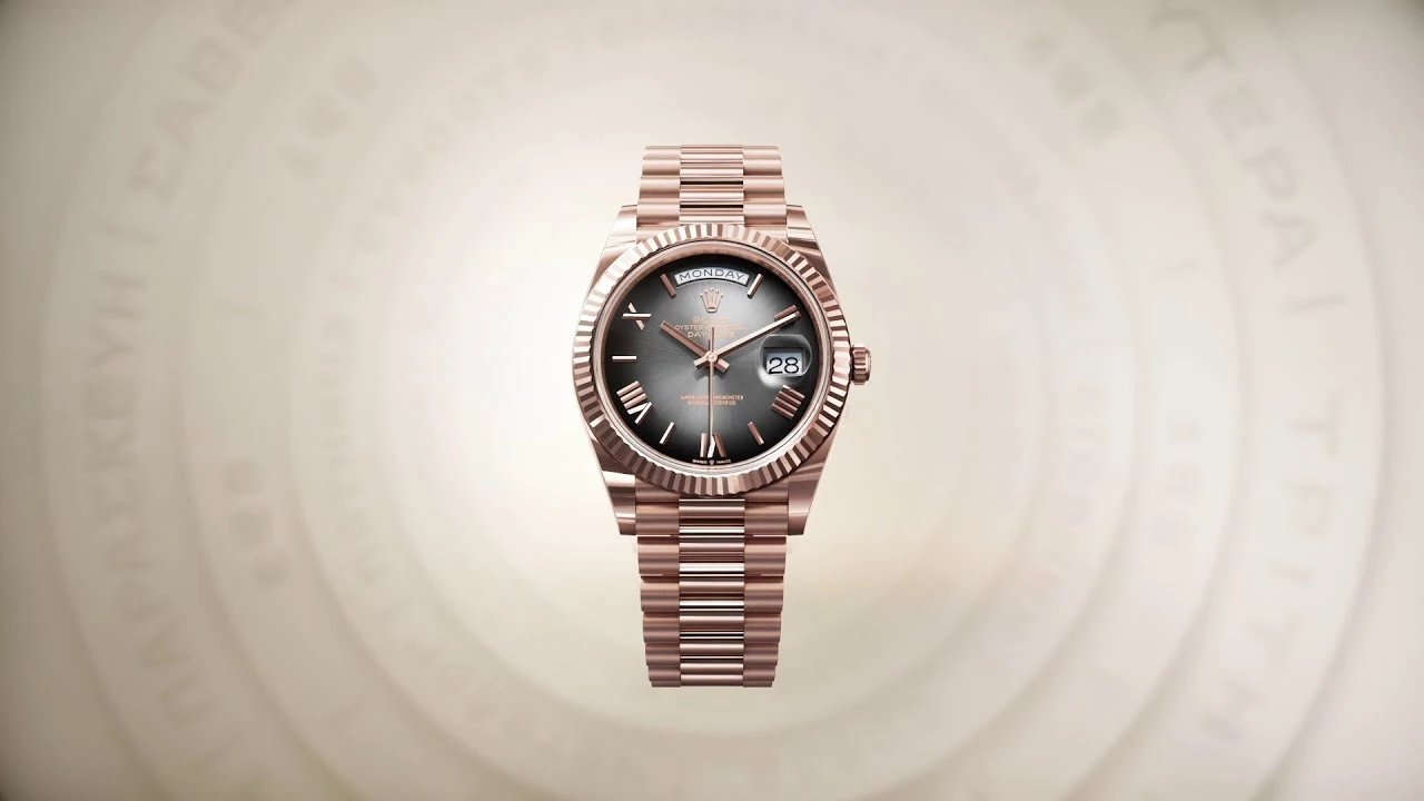ROLEX DAYDATE ROSE GOLD BLACK DAIL - Image 4