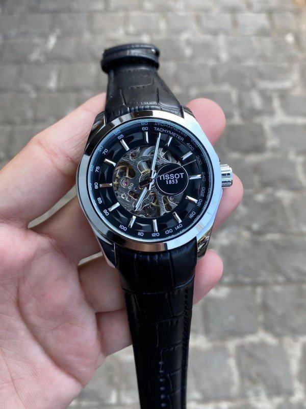 TISSOT 1853 AUTOMATIC PRIMIUM QUILTY LEATHER WATCH - Image 3