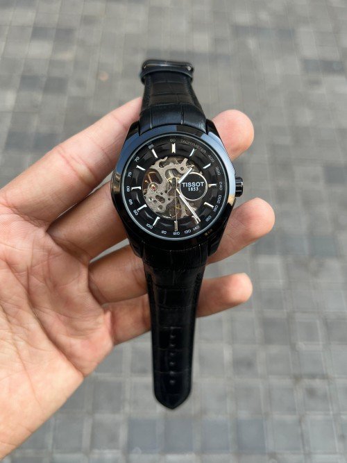 TISSOT 1853 AUTOMATIC PRIMIUM QUILTY LEATHER WATCH - Image 2