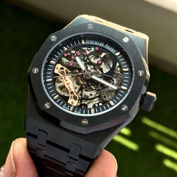 Audemars Piguet Skeleton AP Royal Oak Black Skeleton Metal - Image 4