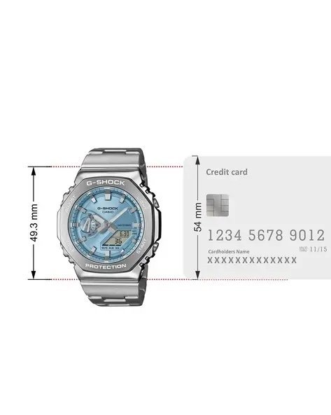 G shock GM-2110D (silver/ sky-blue) - Image 5
