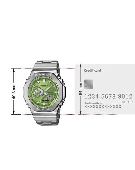 G shock GM-2110D (silver/green) - Image 5