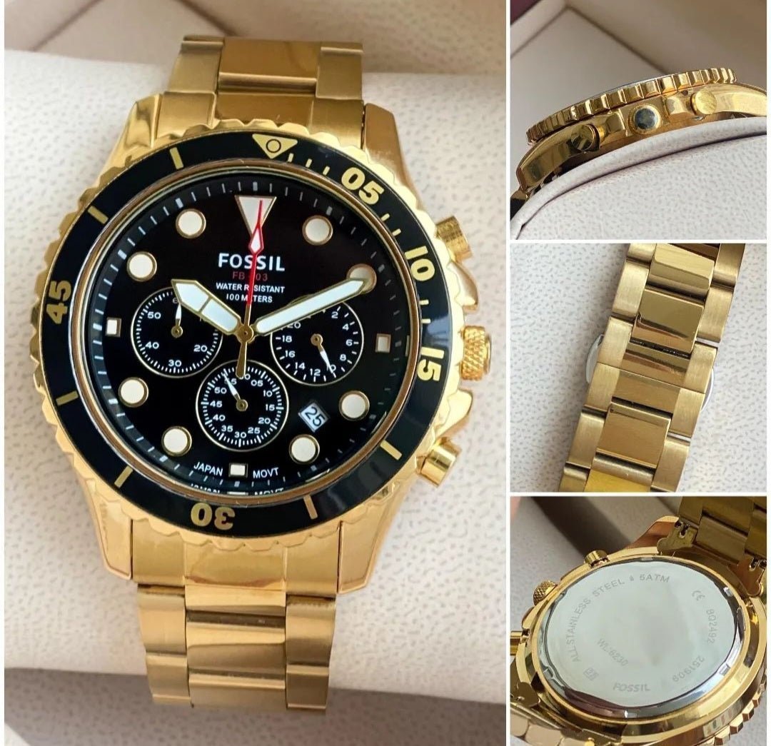 Fossil Fb 03 Gold Metal Watch - Image 2