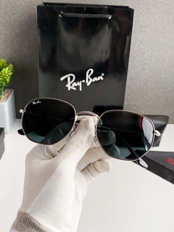 Rayban hexa silver black 3548 - Image 8
