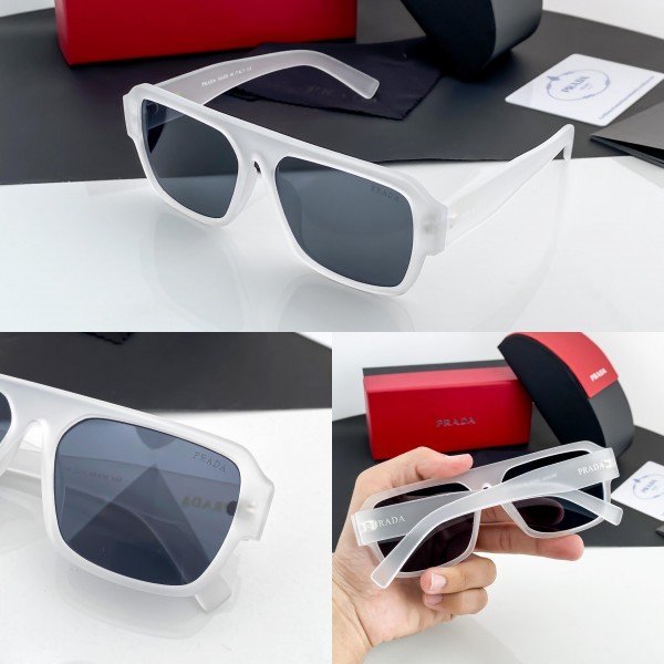 Prada White Black 22Y Sunglasses - Image 2