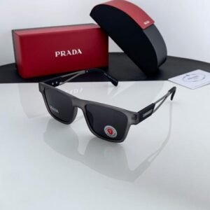 Prada Grey Black 144 Sunglasses