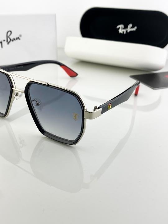 RAYBAN SILVER BLUE SHADED 10 SUNGLASSES - Image 2