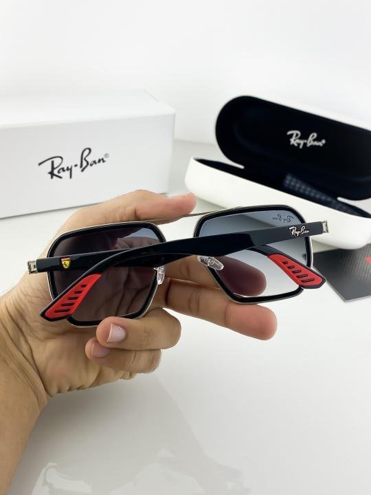 RAYBAN SILVER BLUE SHADED 10 SUNGLASSES - Image 5