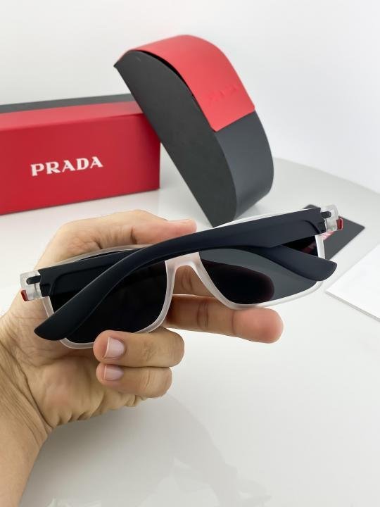 Prada White Black 78 Sunglasses - Image 5