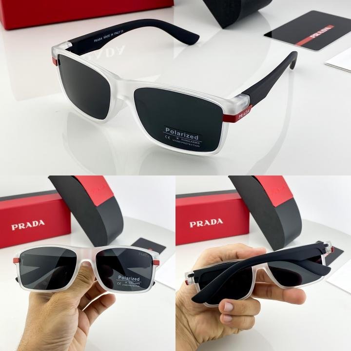 Prada White Black 78 Sunglasses - Image 3