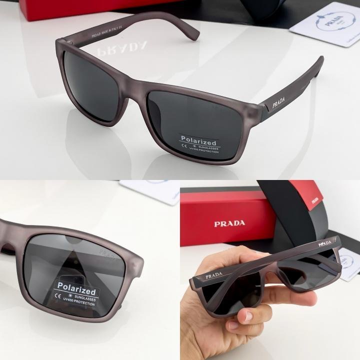 Prada Grey Black 0892 Sunglasses - Image 3