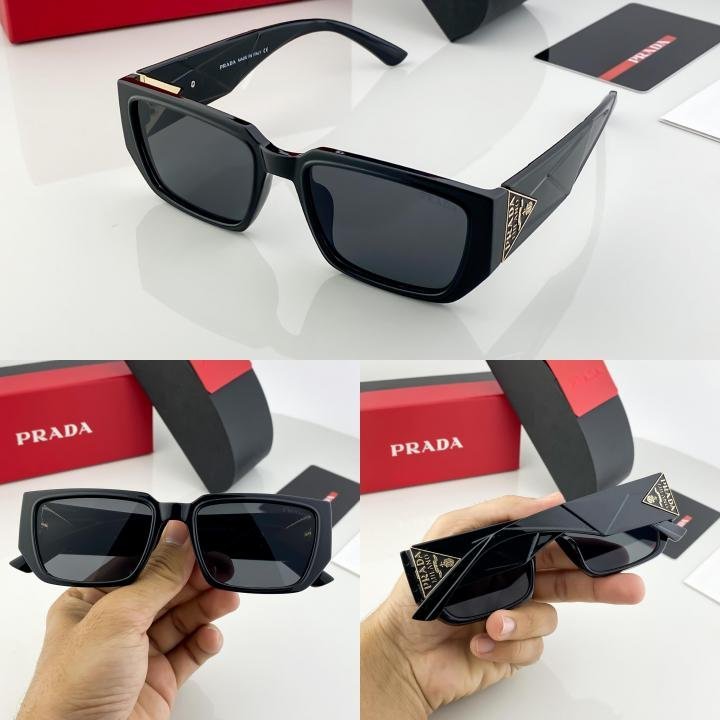 Prada Black 58043 Sunglasses - Image 3
