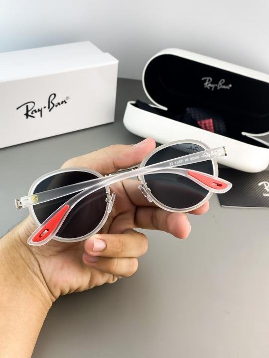 RAYBAN WHITE BLACK 02 3675 - Image 3