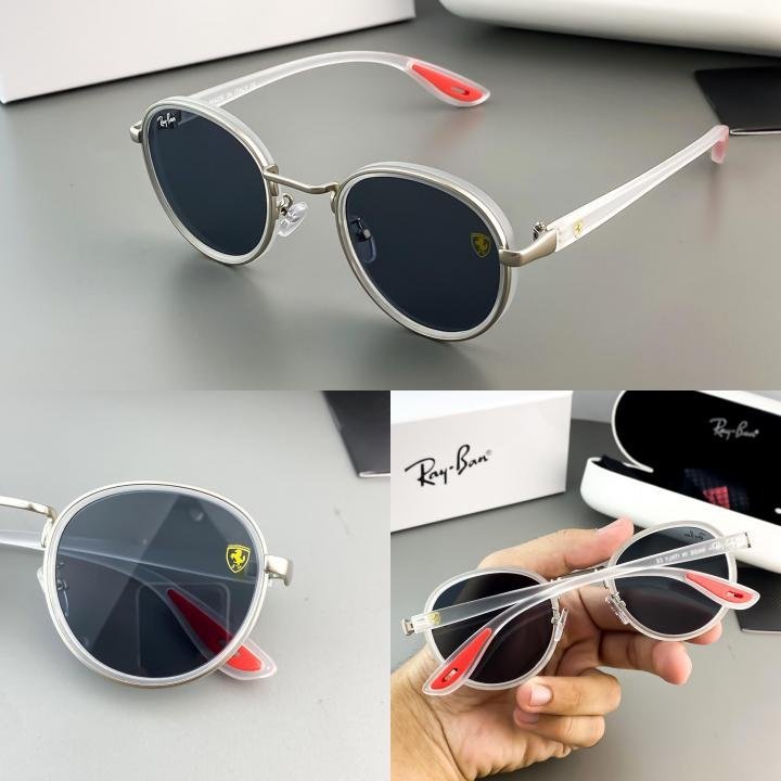 RAYBAN WHITE BLACK 02 3675 - Image 4