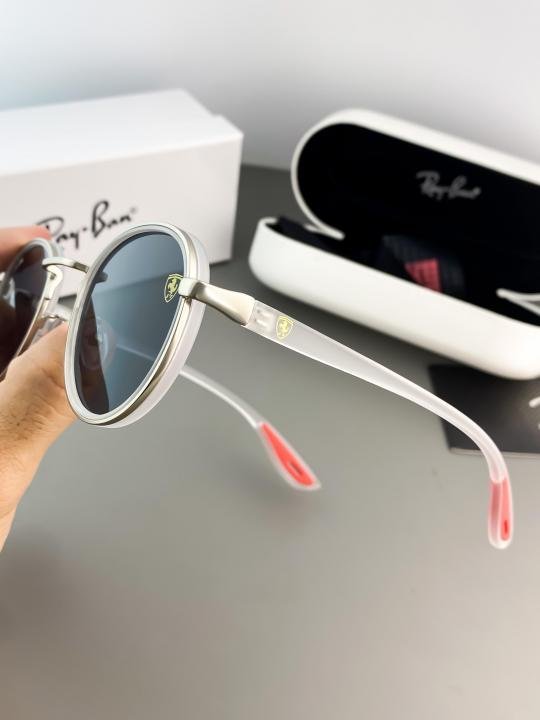 RAYBAN WHITE BLACK 02 3675 - Image 5