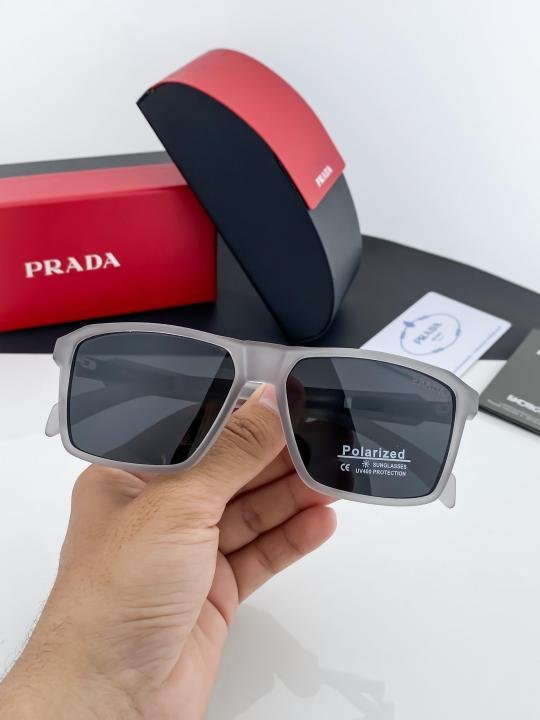 Prada Grey Black 90 Sunglasses - Image 5