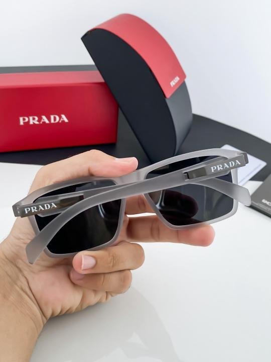 Prada Grey Black 90 Sunglasses - Image 4
