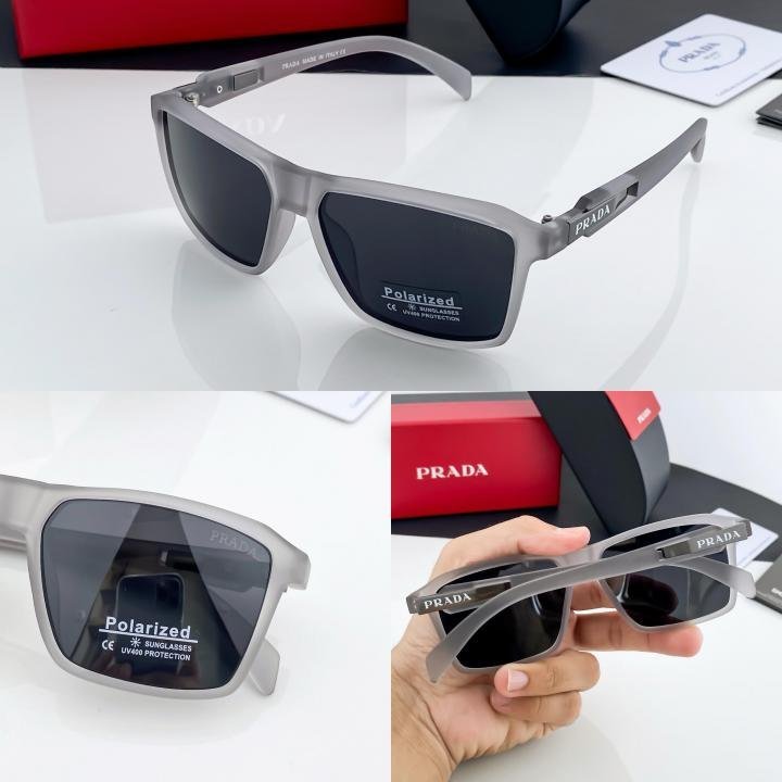 Prada Grey Black 90 Sunglasses - Image 2