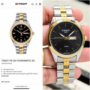 TISSOT GENTELMAN PR100 TWO TONE QUARTZ
