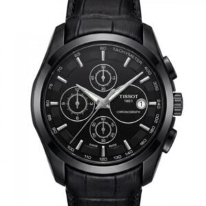 TISSOT 1853 CONOGRAPH FULL BLACK LEATHER BELT