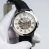 FOSSIL GRANT AUTOMATIC BLACK BELT WHITE DIAL