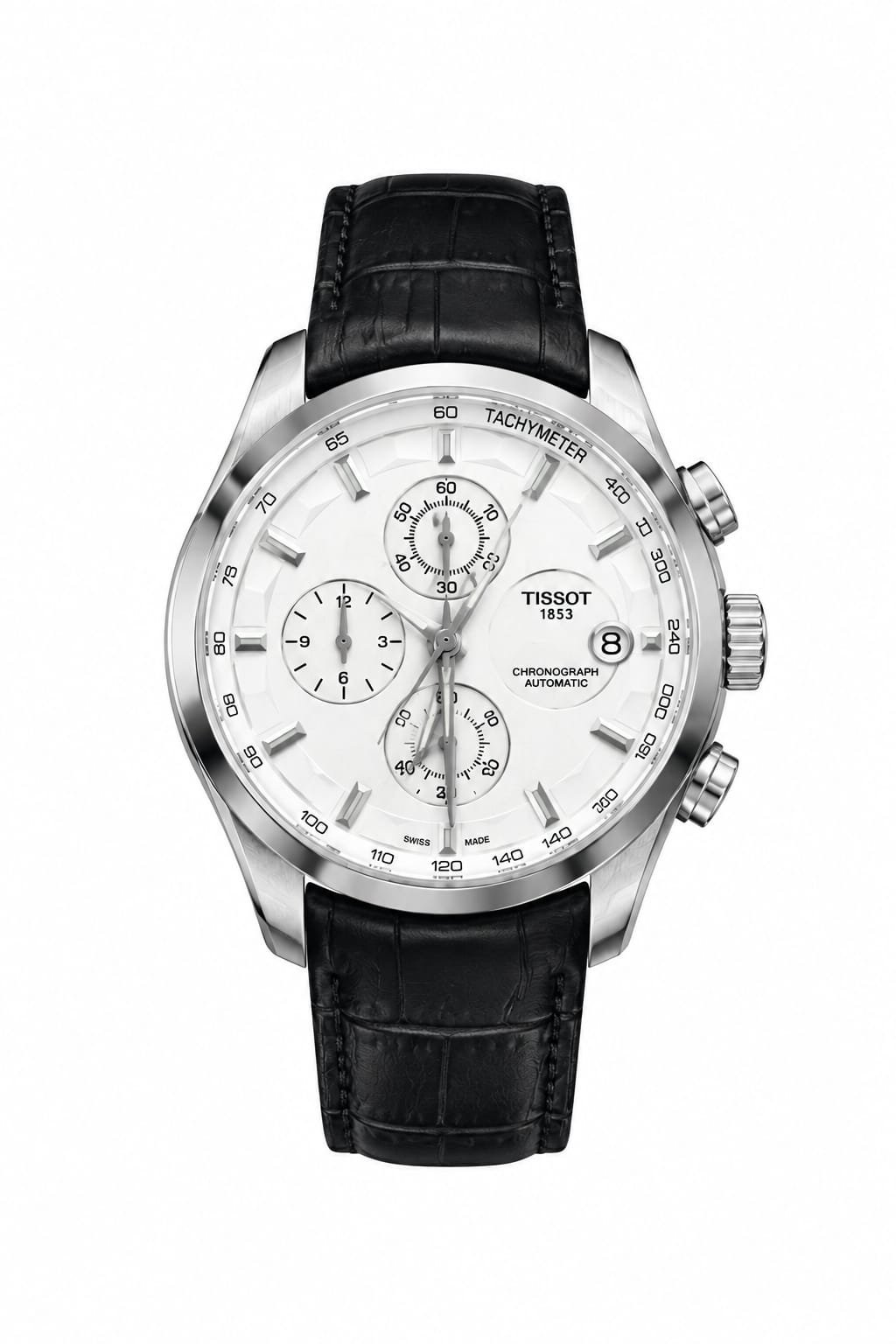 TISSOT BLACK LEATHER BELT