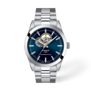 TISSOT GENTELMAN POWERMATIC 80 OPEN HEART BLUE(AUTOMATIC)
